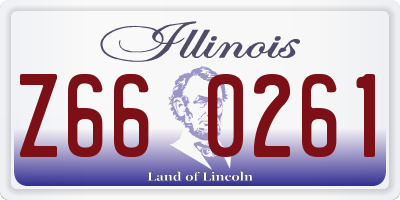 IL license plate Z660261