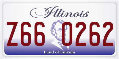 IL license plate Z660262