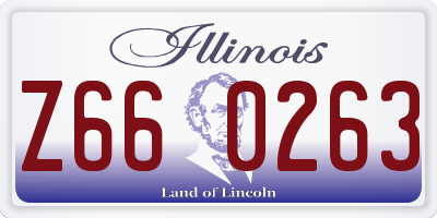 IL license plate Z660263