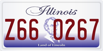 IL license plate Z660267