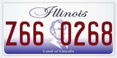 IL license plate Z660268