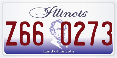 IL license plate Z660273