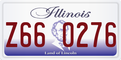 IL license plate Z660276