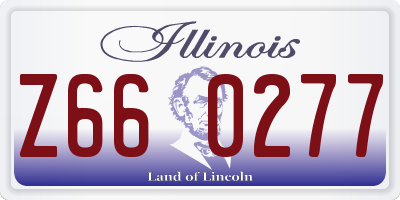 IL license plate Z660277