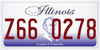 IL license plate Z660278