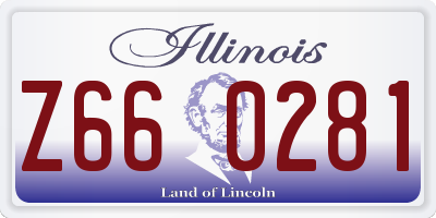 IL license plate Z660281