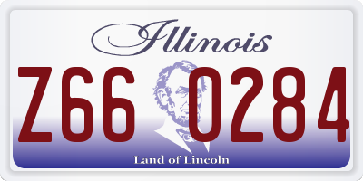 IL license plate Z660284
