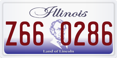 IL license plate Z660286