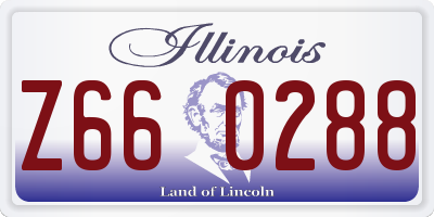IL license plate Z660288