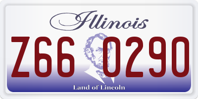 IL license plate Z660290