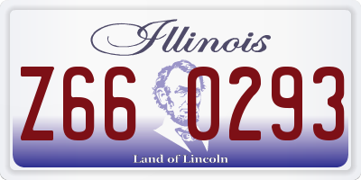 IL license plate Z660293