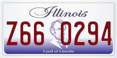 IL license plate Z660294