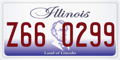 IL license plate Z660299