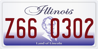 IL license plate Z660302
