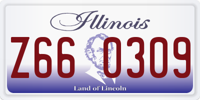 IL license plate Z660309