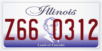 IL license plate Z660312