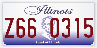 IL license plate Z660315