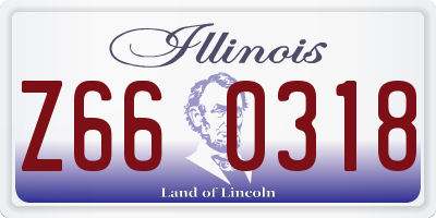 IL license plate Z660318