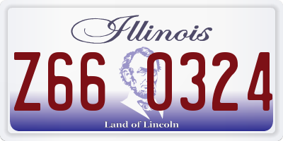 IL license plate Z660324