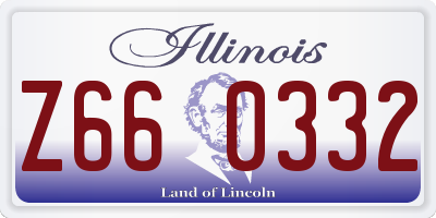 IL license plate Z660332