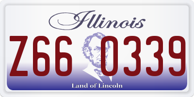 IL license plate Z660339