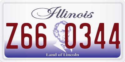 IL license plate Z660344