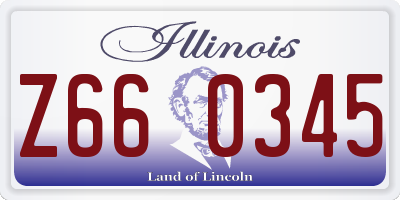 IL license plate Z660345