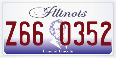IL license plate Z660352