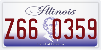 IL license plate Z660359