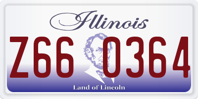 IL license plate Z660364