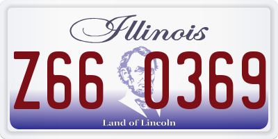 IL license plate Z660369
