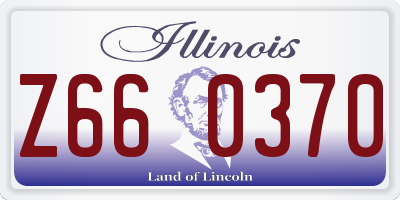 IL license plate Z660370