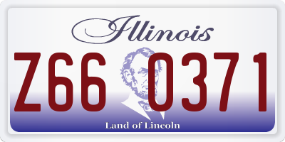 IL license plate Z660371