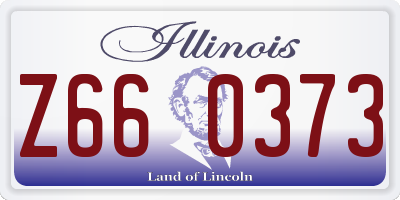 IL license plate Z660373