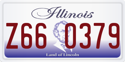 IL license plate Z660379