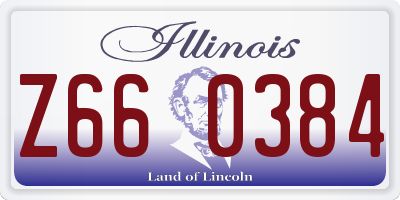 IL license plate Z660384