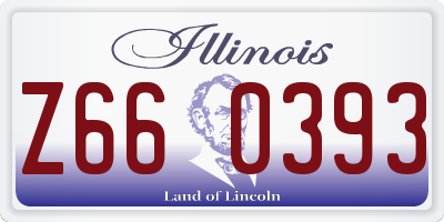 IL license plate Z660393