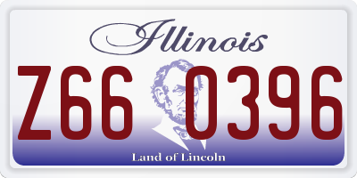 IL license plate Z660396