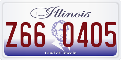 IL license plate Z660405