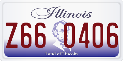 IL license plate Z660406