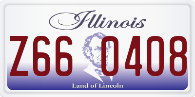 IL license plate Z660408