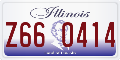 IL license plate Z660414