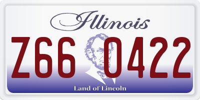 IL license plate Z660422