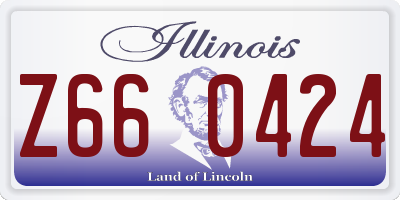 IL license plate Z660424
