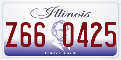 IL license plate Z660425