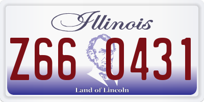 IL license plate Z660431
