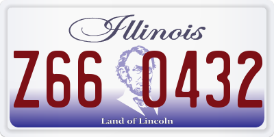 IL license plate Z660432