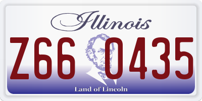 IL license plate Z660435