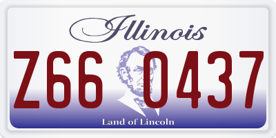 IL license plate Z660437