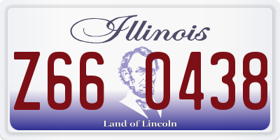 IL license plate Z660438